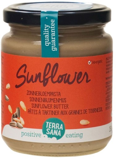 KRÉM Z PRAŽENÝCH SLNEČNICOVÝCH SEMIENKOV SOLENÝ BIO 250 g - TERRASANA