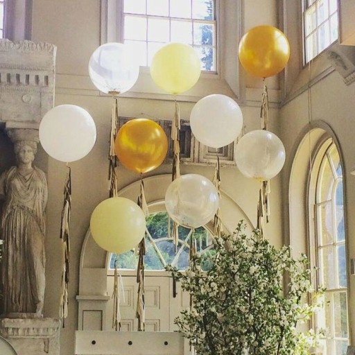 ZLATÉ BALÓNY BALÓN XXL 48cm ZLATÁ GUĽA 5ks