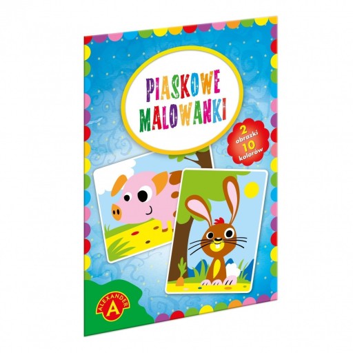 Pieskové omaľovánky Prasiatko, králik
