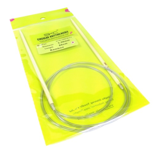 Bambusové pletacie ihlice 3,5 mm / 80 cm s monofilom