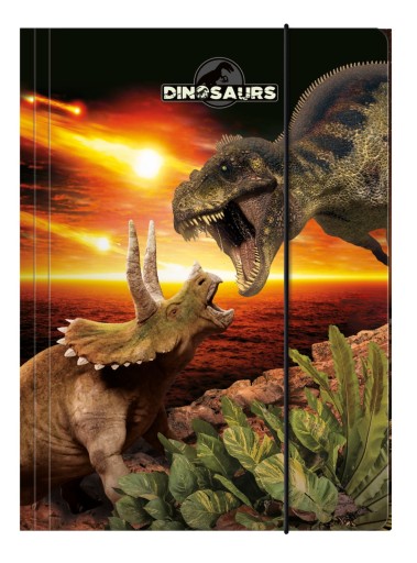 Leporelo s gumičkou A4 Dinosaurs 18 Derform