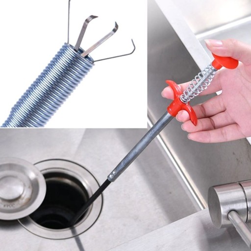 FLEXIBILNÝ PRUŽINOVÝ DRŽÁK PRE SKRUTKY ODVODNÉHO POTRUBIA, DLHÉ NOHY, 60 cm