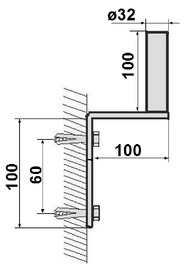 NÁSTENNÝ DRŽÁK UMZ-32L10