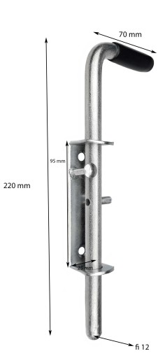 VERTIKÁLNA ZÁPADKA ZÁMKA 220 mm BRÁNA