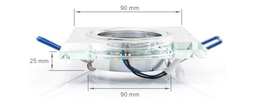 SADA HALOGÉNOVÉHO SKLA + LED ŽIAROVKA 5W + GU10 3000K