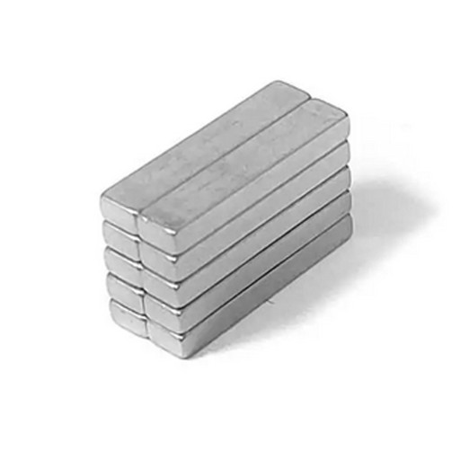 Silný plochý neodýmový magnet 15 x 3 x 2 mm 10 ks