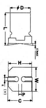 Elektrolytický kondenzátor SMD 100uF 35V C6