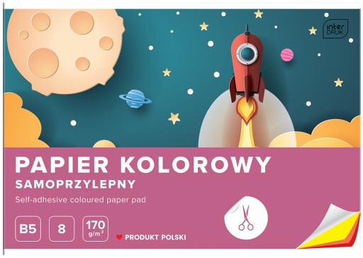 FAREBNÝ SAMOLEPIACI PAPIER B5 8 FAREB 170g
