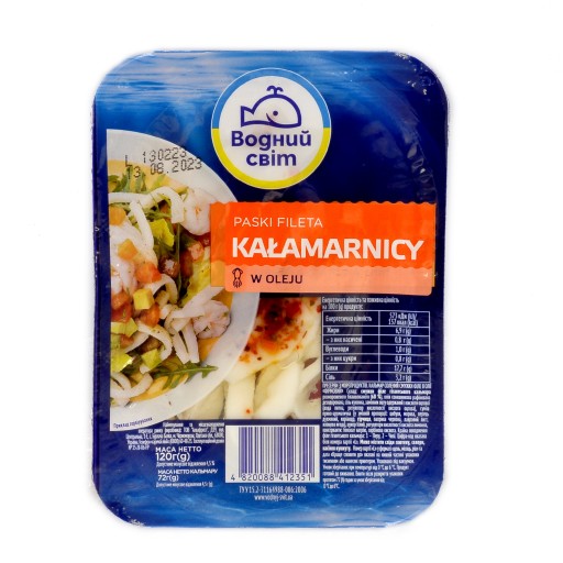 Kalmáre v oleji 120 g Wodnyj Świt