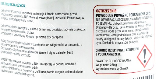 VLHKOSŤ VLHKOSTI 550 ml SUŠIČ VZDUCHU 230 g