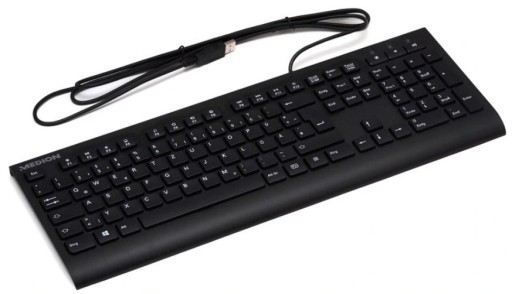 KB313U USB KLÁVESNICA ČIERNA TICHÉ NÍZKE TLAČIDLÁ