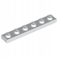 Lego tanier 1x6 Biely 3666 366601 1ks N