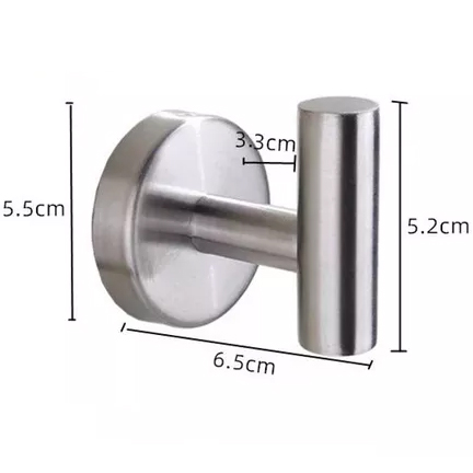 VEŠIAK KÚPEĽŇOVÝ HÁK SILVER STEEL LOFT skrutka
