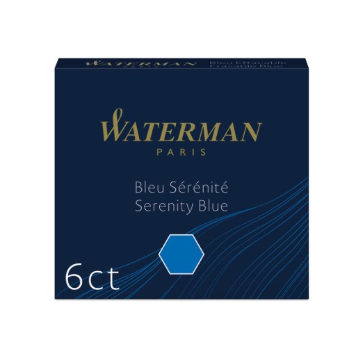 Atramentové kazety Waterman International 6x BLUE