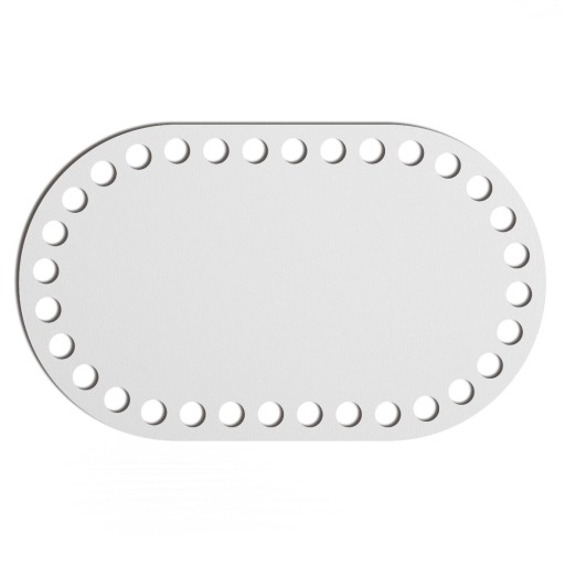 oválny biely základný košík dno 12x20cm oválny HDF