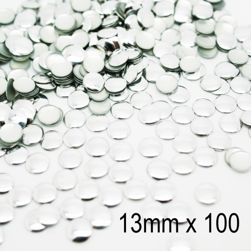 Kovové termo trysky strieborné 13mm 100 ks
