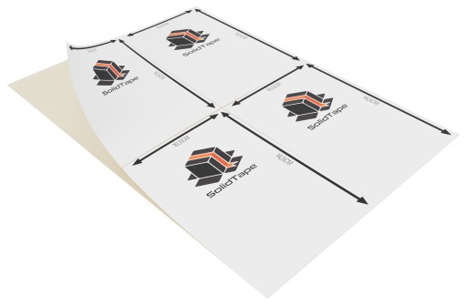 Termo kuriérske štítky A4 100x150 mm 100 listov samolepiace