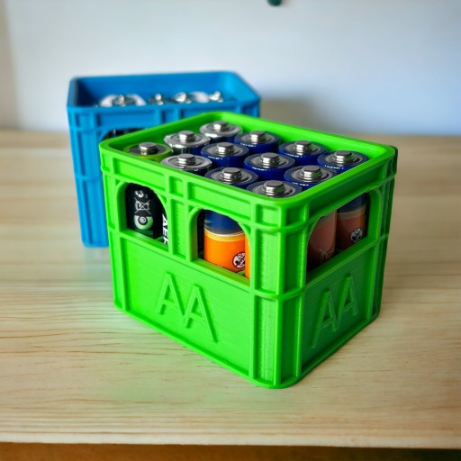 KAJAWIS organizér na AAA batérie, BATTERIES box, kufrík, EKO kontajner