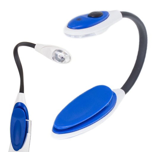 FLEXIBILNÁ LED LAMPA NA ČÍTANIE KNÍH S KLIPOM