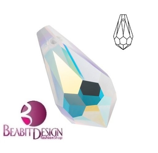 Preciosa - MC Drop Crystal AB 15x7,5mm