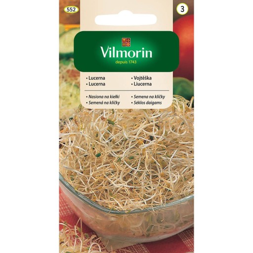 Semená lucerny na klíčky 20g