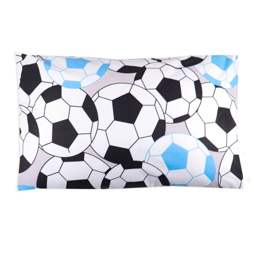 Obliečka na vankúšik 40x60 cm pre dieťa s futbalovými loptičkami