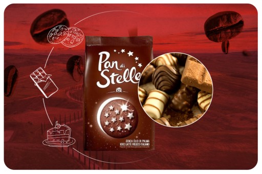 Pan di Stelle talianske kakaové sušienky 350 g