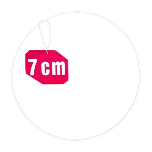Prsteň lapač snov BIELY 7 cm