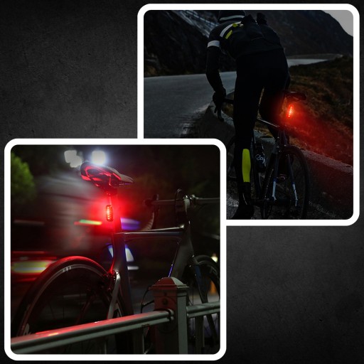 LED CYKLISTICKÁ LAMPA NA BICYKEL, NA RIADTIKÁ, VÝKONNÁ, NABÍJACIA, USB + ZADNÁ