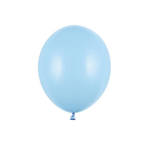 Pastelové balóniky Baby Blue 25 cm, 50 kusov, modré