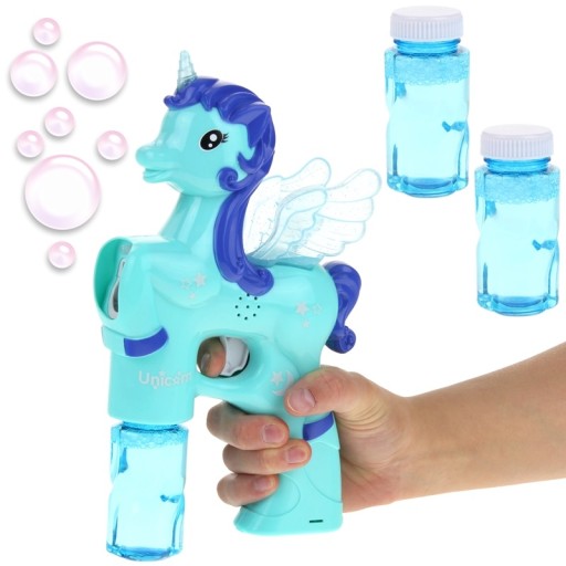 Bublinková pištoľ Mydlo Bubble Tekutý kôň jednorožec