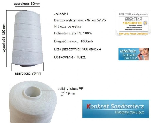 NIT DO ZISOVACIEHO STROJA 1000MB LESK