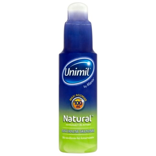 UNIMIL NATURAL Gél Intímny lubrikant na vodnej báze hydratuje a uvoľňuje 100 ml