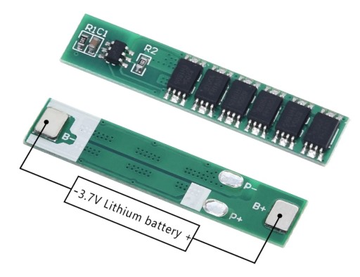 BMS Protection 1s 3,6V - 3,7V 12A/15A Li-Ion