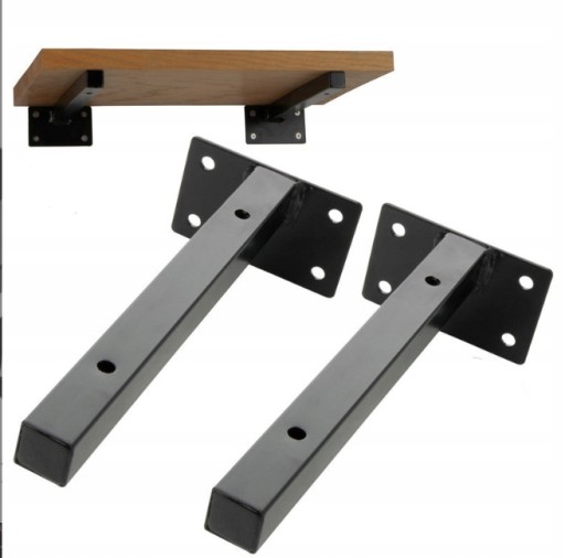 PODPORKA POLICE DRŽÁK UHOLNÝ 50cm ČIERNA