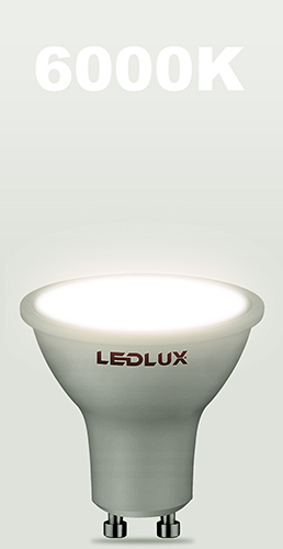 LED žiarovka GU10 2,5W = 25W SMD 6000K studená Premium LEDLUX nebliká