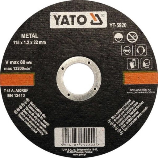 KOVOVÉ REZNÉ KOTÚČE FI - 115x1,2x22mm