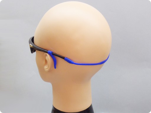 SILIKÓNOVÉ ZARÁŽKY + GUMA NA OKULIARE 20 cm modrá