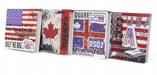 MINI NOTEBOOK zápisník USA KANADA AMERIKA DIÁR