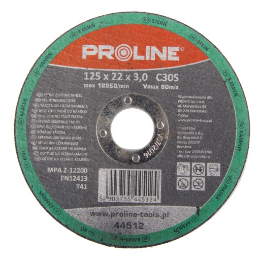 Kotúč na rezanie kameňa 115x3,0 mm PROLINE (44511)
