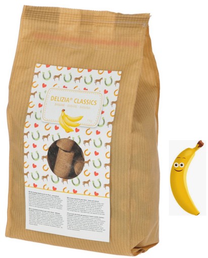 DELIZIA KLASICKÁ POCHÚŤKA PRE KONE BANÁN 1KG KERBL