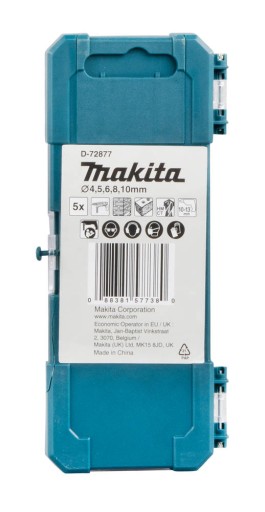 MAKITA D-72877 SADA VŔTAČOV DO BETÓNU 5 ks. TCT