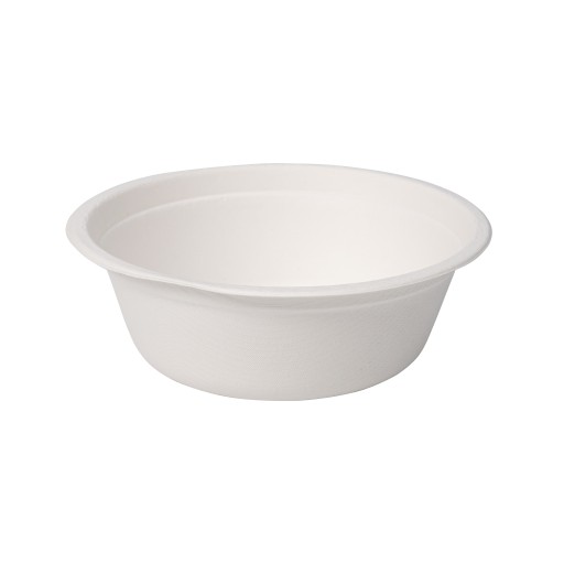 BOWL ECO jednorazová miska biela VYROBENÁ Z TRSTINY 500ml 50 ks