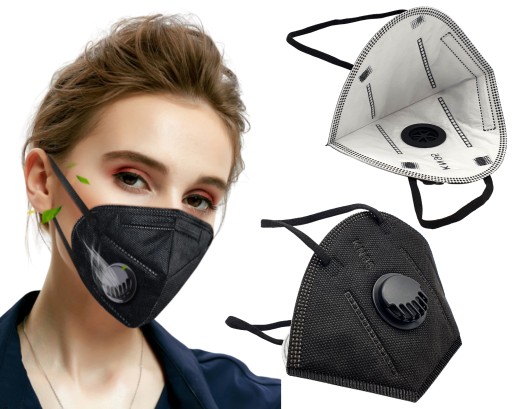 KN95 PROTIVÍRUSOVÁ MASKA S FILTRAČNÝM VENTILOM