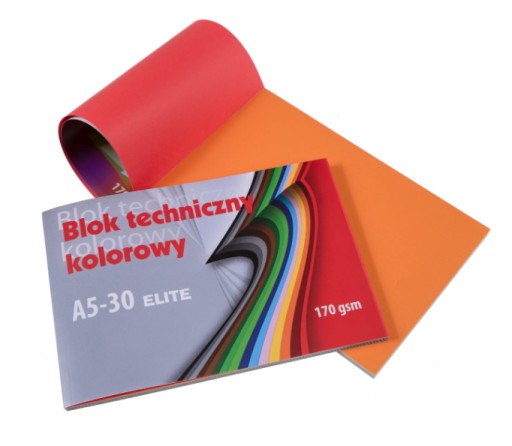 ELITE farebný technický blok A5-30