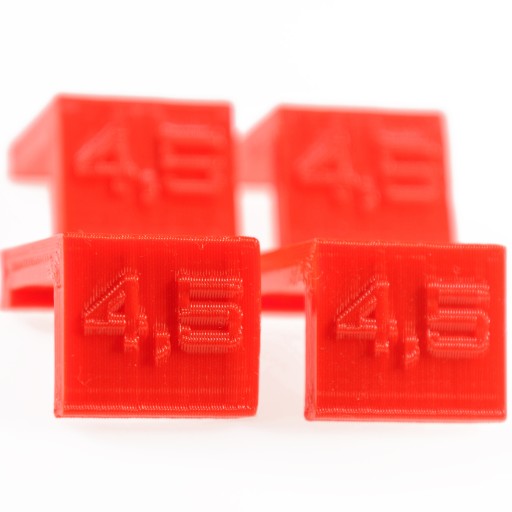 4x Dištančné podložky pre predné nastavenie 4,5 mm Červená