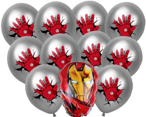 LATEXOVÝ IRON MAN HÉLIOVÝ BALÓN NA NARODENINOVÝ PLES 11 KS