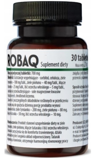 Herbapol Kraków Robaq 30 tabliet