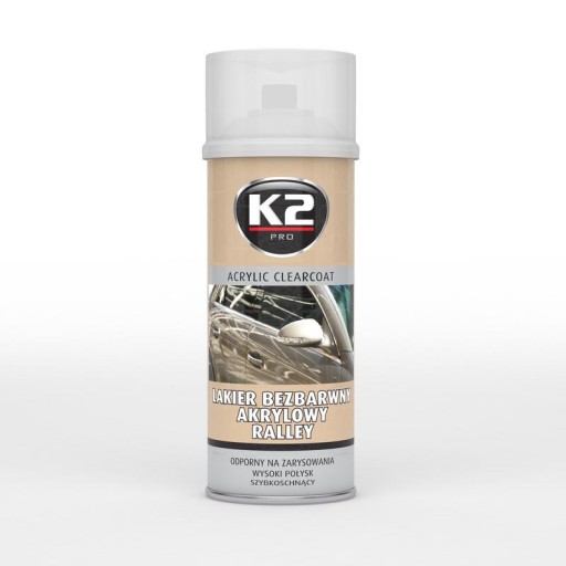 K2 rally číry akrylový lak 400ml