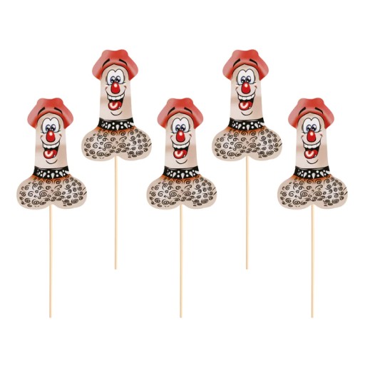 Hen Party Toppers Funny Penis 6 ks